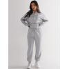 imageANRABESS Womens 2 Piece Outfits Sweatsuit Half Zip Sweatshirt Jogger Sweatpant Trendy 2025 Fall Lounge Set Tracksuit ClothesGrey