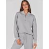 imageANRABESS Womens 2 Piece Outfits Sweatsuit Half Zip Sweatshirt Jogger Sweatpant Trendy 2025 Fall Lounge Set Tracksuit ClothesGrey