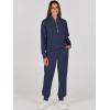 imageANRABESS Womens 2 Piece Outfits Sweatsuit Half Zip Sweatshirt Jogger Sweatpant Trendy 2025 Fall Lounge Set Tracksuit ClothesNavy Blue
