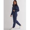 imageANRABESS Womens 2 Piece Outfits Sweatsuit Half Zip Sweatshirt Jogger Sweatpant Trendy 2025 Fall Lounge Set Tracksuit ClothesNavy Blue
