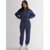 imageANRABESS Womens 2 Piece Outfits Sweatsuit Half Zip Sweatshirt Jogger Sweatpant Trendy 2025 Fall Lounge Set Tracksuit ClothesNavy Blue