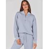 imageANRABESS Womens 2 Piece Outfits Sweatsuit Half Zip Sweatshirt Jogger Sweatpant Trendy 2025 Fall Lounge Set Tracksuit ClothesSky