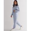 imageANRABESS Womens 2 Piece Outfits Sweatsuit Half Zip Sweatshirt Jogger Sweatpant Trendy 2025 Fall Lounge Set Tracksuit ClothesSky