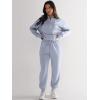 imageANRABESS Womens 2 Piece Outfits Sweatsuit Half Zip Sweatshirt Jogger Sweatpant Trendy 2025 Fall Lounge Set Tracksuit ClothesSky