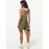 imageANRABESS Womens Summer Casual Sleeveless Romper Loose Spaghetti Strap Overalls Shorts Jumpsuit with Pockets 2025 ClothesArmy Green