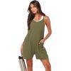 imageANRABESS Womens Summer Casual Sleeveless Romper Loose Spaghetti Strap Overalls Shorts Jumpsuit with Pockets 2025 ClothesArmy Green