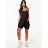 imageANRABESS Womens Summer Casual Sleeveless Romper Loose Spaghetti Strap Overalls Shorts Jumpsuit with Pockets 2025 ClothesBlack