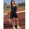 imageANRABESS Womens Summer Casual Sleeveless Romper Loose Spaghetti Strap Overalls Shorts Jumpsuit with Pockets 2025 ClothesBlack
