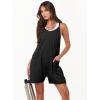 imageANRABESS Womens Summer Casual Sleeveless Romper Loose Spaghetti Strap Overalls Shorts Jumpsuit with Pockets 2025 ClothesBlack