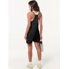 imageANRABESS Womens Summer Casual Sleeveless Romper Loose Spaghetti Strap Overalls Shorts Jumpsuit with Pockets 2025 ClothesBlack