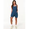 imageANRABESS Womens Summer Casual Sleeveless Romper Loose Spaghetti Strap Overalls Shorts Jumpsuit with Pockets 2025 ClothesBlue
