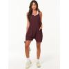 imageANRABESS Womens Summer Casual Sleeveless Romper Loose Spaghetti Strap Overalls Shorts Jumpsuit with Pockets 2025 ClothesBurgundy