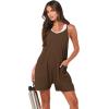 imageANRABESS Womens Summer Casual Sleeveless Romper Loose Spaghetti Strap Overalls Shorts Jumpsuit with Pockets 2025 ClothesCoffee