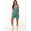 imageANRABESS Womens Summer Casual Sleeveless Romper Loose Spaghetti Strap Overalls Shorts Jumpsuit with Pockets 2025 ClothesCyan