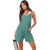 imageANRABESS Womens Summer Casual Sleeveless Romper Loose Spaghetti Strap Overalls Shorts Jumpsuit with Pockets 2025 ClothesCyan