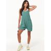 imageANRABESS Womens Summer Casual Sleeveless Romper Loose Spaghetti Strap Overalls Shorts Jumpsuit with Pockets 2025 ClothesCyan