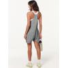 imageANRABESS Womens Summer Casual Sleeveless Romper Loose Spaghetti Strap Overalls Shorts Jumpsuit with Pockets 2025 ClothesDeep Grey