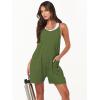 imageANRABESS Womens Summer Casual Sleeveless Romper Loose Spaghetti Strap Overalls Shorts Jumpsuit with Pockets 2025 ClothesGreen