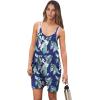 imageANRABESS Womens Summer Casual Sleeveless Romper Loose Spaghetti Strap Overalls Shorts Jumpsuit with Pockets 2025 ClothesGreen Leaves