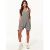 imageANRABESS Womens Summer Casual Sleeveless Romper Loose Spaghetti Strap Overalls Shorts Jumpsuit with Pockets 2025 ClothesGrey