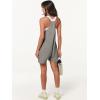 imageANRABESS Womens Summer Casual Sleeveless Romper Loose Spaghetti Strap Overalls Shorts Jumpsuit with Pockets 2025 ClothesGrey