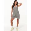 imageANRABESS Womens Summer Casual Sleeveless Romper Loose Spaghetti Strap Overalls Shorts Jumpsuit with Pockets 2025 ClothesGrey