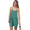 imageANRABESS Womens Summer Casual Sleeveless Romper Loose Spaghetti Strap Overalls Shorts Jumpsuit with Pockets 2025 ClothesLake Green