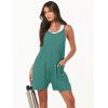 imageANRABESS Womens Summer Casual Sleeveless Romper Loose Spaghetti Strap Overalls Shorts Jumpsuit with Pockets 2025 ClothesLake Green
