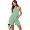 imageANRABESS Womens Summer Casual Sleeveless Romper Loose Spaghetti Strap Overalls Shorts Jumpsuit with Pockets 2025 ClothesLight Green