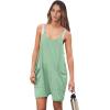 imageANRABESS Womens Summer Casual Sleeveless Romper Loose Spaghetti Strap Overalls Shorts Jumpsuit with Pockets 2025 ClothesLight Green