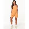 imageANRABESS Womens Summer Casual Sleeveless Romper Loose Spaghetti Strap Overalls Shorts Jumpsuit with Pockets 2025 ClothesLight Orange