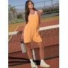 imageANRABESS Womens Summer Casual Sleeveless Romper Loose Spaghetti Strap Overalls Shorts Jumpsuit with Pockets 2025 ClothesLight Orange