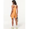 imageANRABESS Womens Summer Casual Sleeveless Romper Loose Spaghetti Strap Overalls Shorts Jumpsuit with Pockets 2025 ClothesLight Orange
