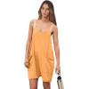 imageANRABESS Womens Summer Casual Sleeveless Romper Loose Spaghetti Strap Overalls Shorts Jumpsuit with Pockets 2025 ClothesLight Orange