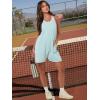 imageANRABESS Womens Summer Casual Sleeveless Romper Loose Spaghetti Strap Overalls Shorts Jumpsuit with Pockets 2025 ClothesMint Green
