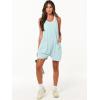 imageANRABESS Womens Summer Casual Sleeveless Romper Loose Spaghetti Strap Overalls Shorts Jumpsuit with Pockets 2025 ClothesMint Green