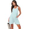 imageANRABESS Womens Summer Casual Sleeveless Romper Loose Spaghetti Strap Overalls Shorts Jumpsuit with Pockets 2025 ClothesMint Green