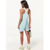 imageANRABESS Womens Summer Casual Sleeveless Romper Loose Spaghetti Strap Overalls Shorts Jumpsuit with Pockets 2025 ClothesMint Green
