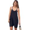imageANRABESS Womens Summer Casual Sleeveless Romper Loose Spaghetti Strap Overalls Shorts Jumpsuit with Pockets 2025 ClothesNavy Blue