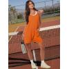 imageANRABESS Womens Summer Casual Sleeveless Romper Loose Spaghetti Strap Overalls Shorts Jumpsuit with Pockets 2025 ClothesOrange