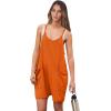 imageANRABESS Womens Summer Casual Sleeveless Romper Loose Spaghetti Strap Overalls Shorts Jumpsuit with Pockets 2025 ClothesOrange