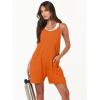 imageANRABESS Womens Summer Casual Sleeveless Romper Loose Spaghetti Strap Overalls Shorts Jumpsuit with Pockets 2025 ClothesOrange