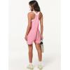 imageANRABESS Womens Summer Casual Sleeveless Romper Loose Spaghetti Strap Overalls Shorts Jumpsuit with Pockets 2025 ClothesPink
