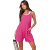 imageANRABESS Womens Summer Casual Sleeveless Romper Loose Spaghetti Strap Overalls Shorts Jumpsuit with Pockets 2025 ClothesRose