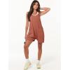 imageANRABESS Womens Summer Casual Sleeveless Romper Loose Spaghetti Strap Overalls Shorts Jumpsuit with Pockets 2025 ClothesRust