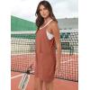 imageANRABESS Womens Summer Casual Sleeveless Romper Loose Spaghetti Strap Overalls Shorts Jumpsuit with Pockets 2025 ClothesRust