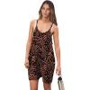 imageANRABESS Womens Summer Casual Sleeveless Romper Loose Spaghetti Strap Overalls Shorts Jumpsuit with Pockets 2025 ClothesStriped Black Leaves