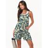 imageANRABESS Womens Summer Casual Sleeveless Romper Loose Spaghetti Strap Overalls Shorts Jumpsuit with Pockets 2025 ClothesYellow Rose
