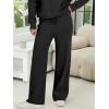 imageANRABESS Womens Two Piece Outfits Lounge Sweater Sets Casual Pullover Knit Tops Wide Leg Pants 2024 Fall ClothesBlack