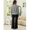 imageANRABESS Womens Two Piece Outfits Lounge Sweater Sets Casual Pullover Knit Tops Wide Leg Pants 2024 Fall ClothesBlack White Striped
